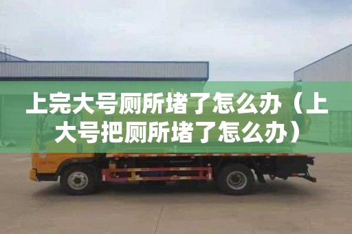 上完大號廁所堵了怎么辦（上大號把廁所堵了怎么辦）