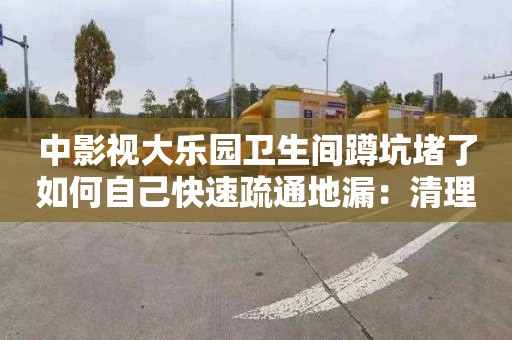 中影視大樂(lè )園衛生間蹲坑堵了如何自己快速疏通地漏：清理化糞池一般要多少錢(qián)