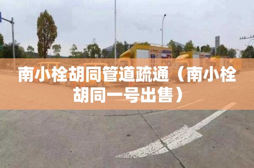 南小栓胡同管道疏通（南小栓胡同一號出售）