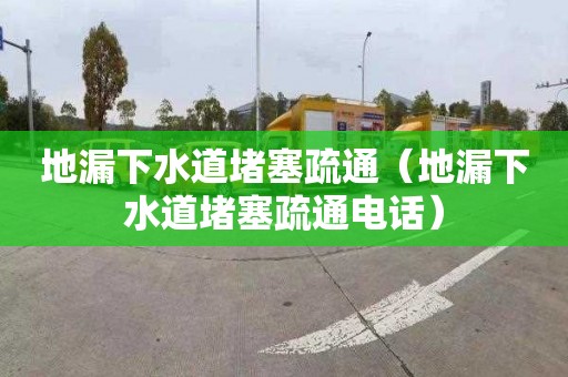 地漏下水道堵塞疏通（地漏下水道堵塞疏通電話(huà)）