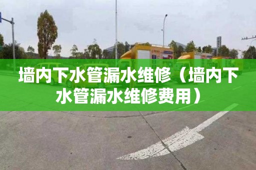 墻內下水管漏水維修（墻內下水管漏水維修費用）