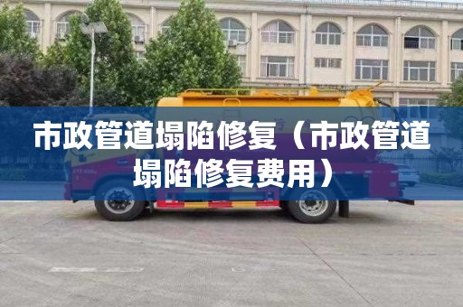 市政管道塌陷修復（市政管道塌陷修復費用）