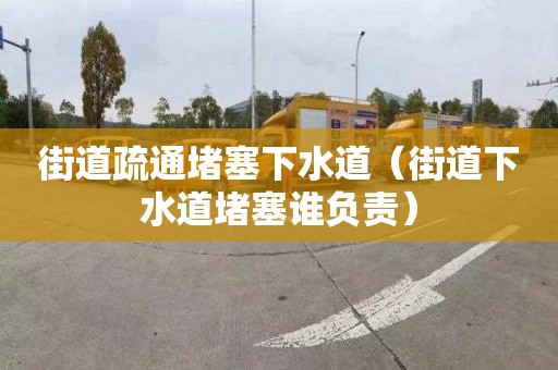 街道疏通堵塞下水道（街道下水道堵塞誰(shuí)負責）