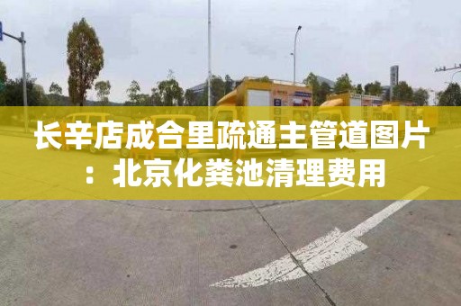 長(cháng)辛店成合里疏通主管道圖片：北京化糞池清理費用