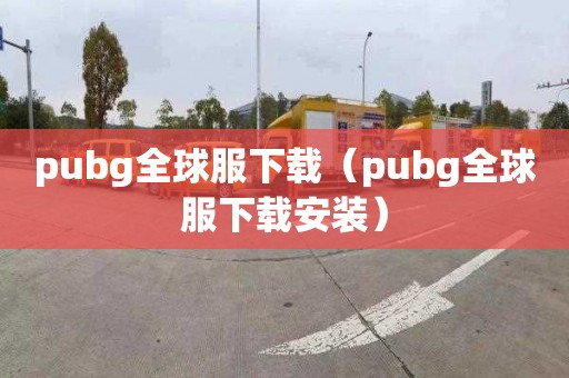 pubg全球服下載（pubg全球服下載安裝）